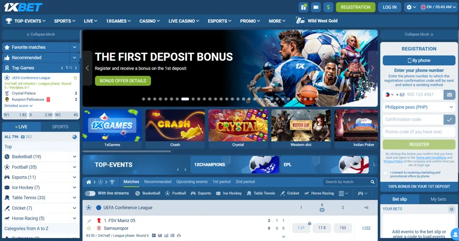  1xBet - Top 5 Betting Sites in the Philippines