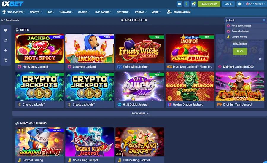 1xBet-Best Progressive Jackpots