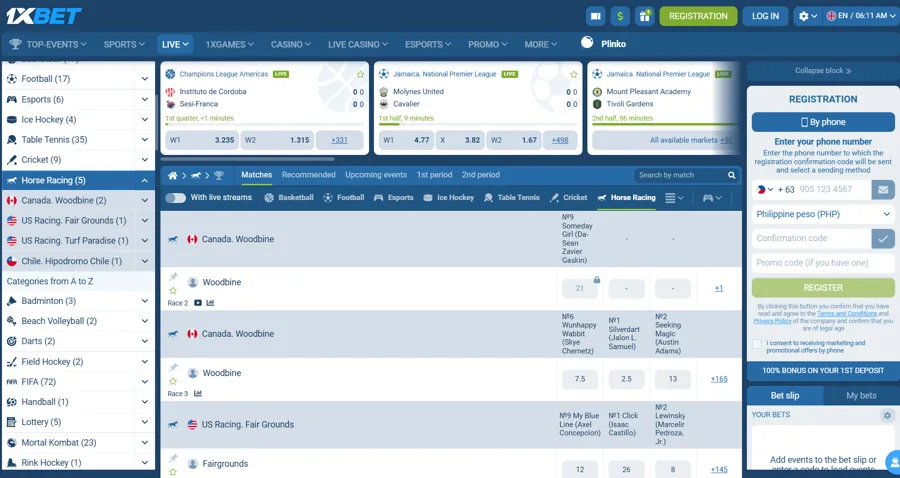 1xBet - Top 5 Betting Sites PH for Durban July
