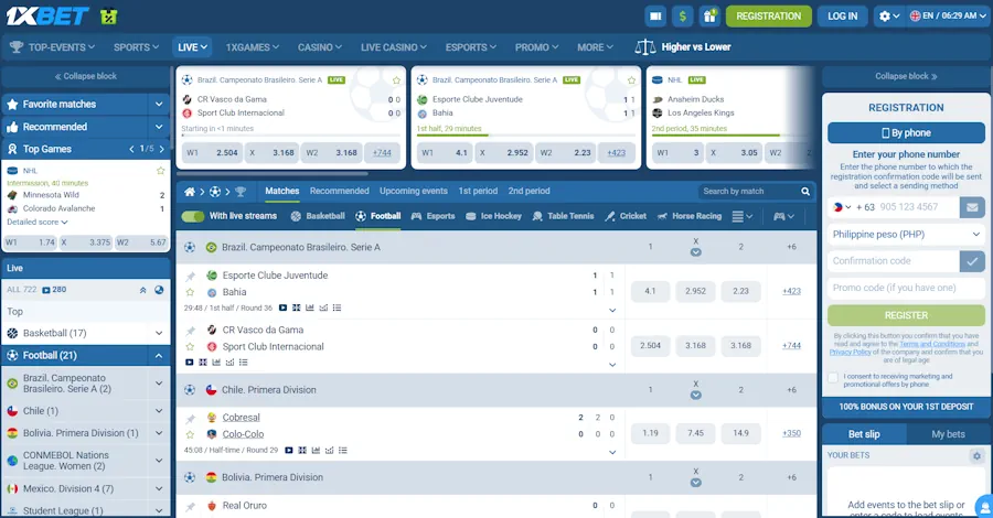 1xBet - Football Betting Sites