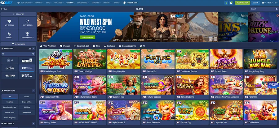 1xbet Online Casino Fa Chai provider slots