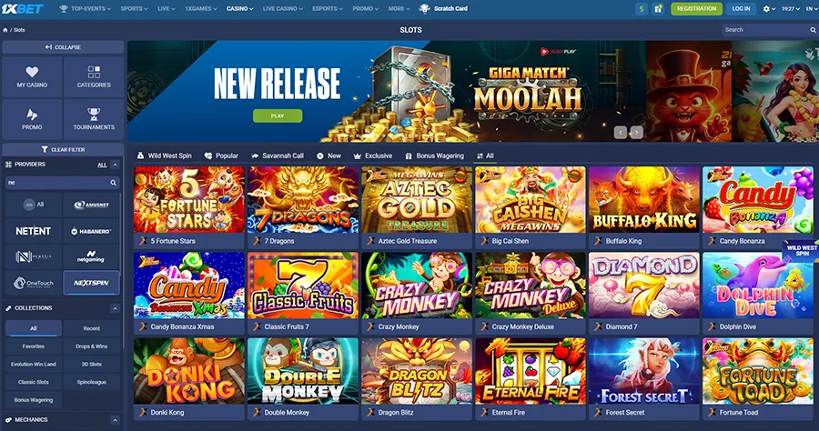 1xbet Casino NextSpin Games in Philippines