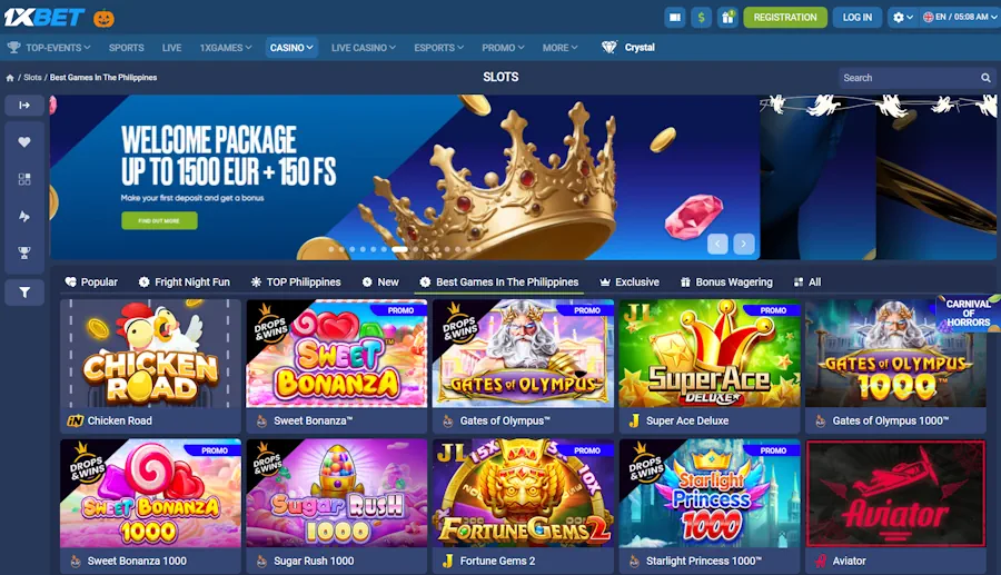 1xBet - Best Casinos to Play Gates of Olympus