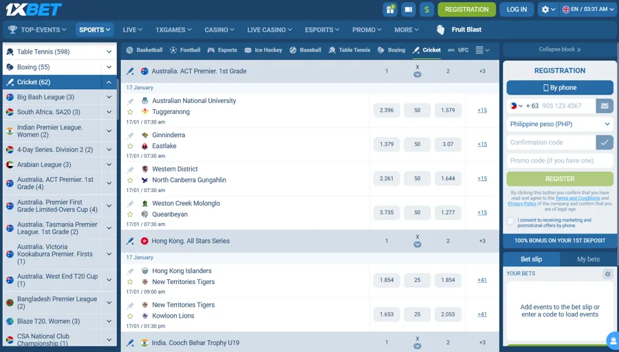 1xBet-Best Online Platforms in the Philippines