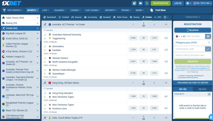 1xBet – Best for live betting features