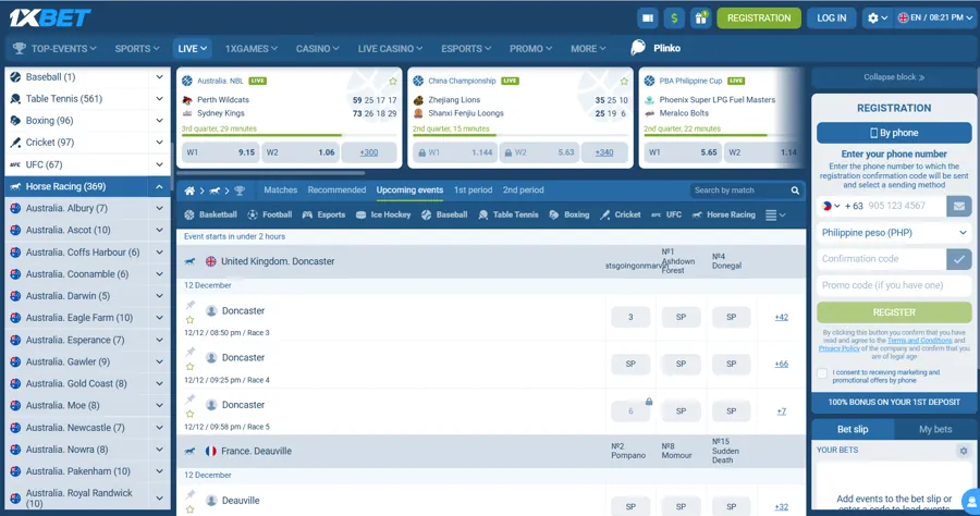 1xBet - best PH betting sites for the 2025 Kentucky Derby