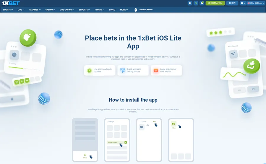 1xbet Casino App
