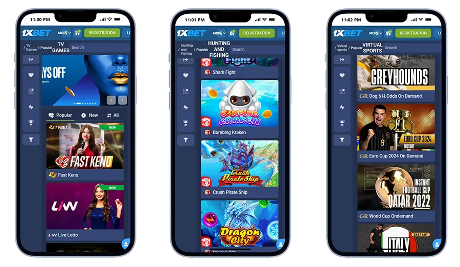 1xBet App Best for game variety and crypto support