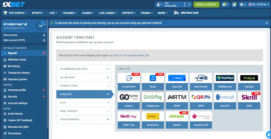 1xBet: Best bonuses for Neteller users