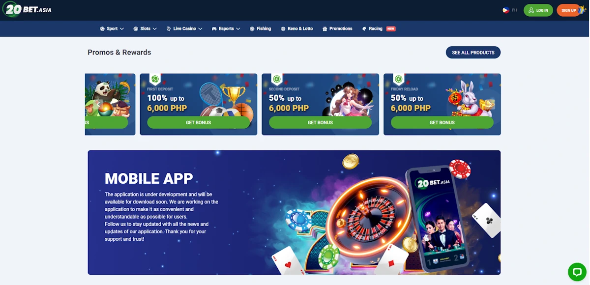 20bet betting bonus screenshot