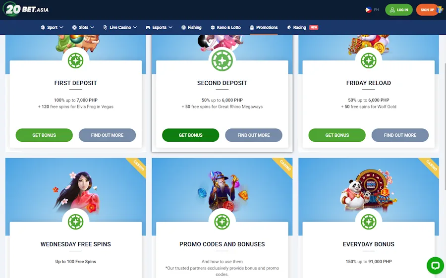 20Bet – Wednesday Free Spins & Friday Reload