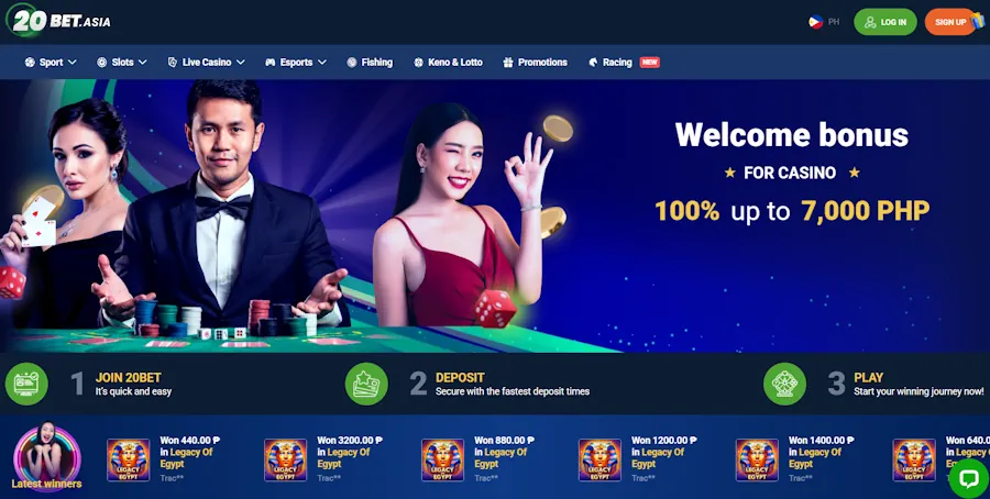 20Bet Philippines Overview