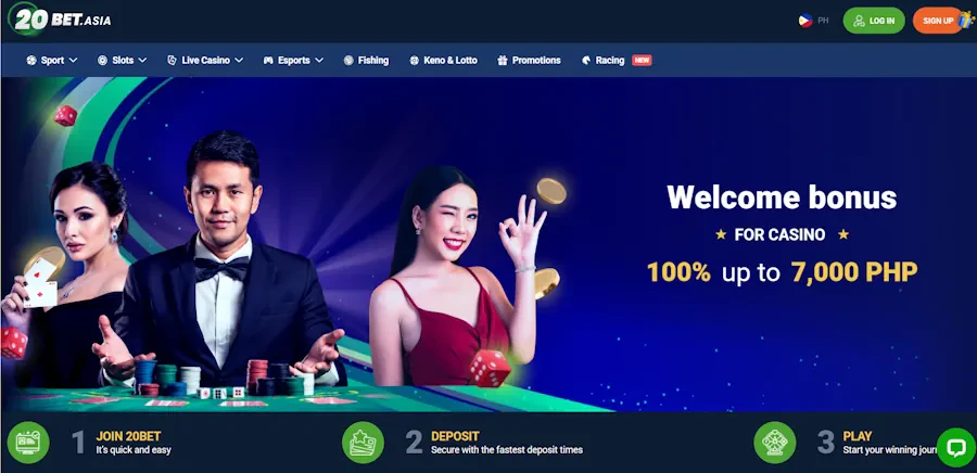 20Bet – Sites with deposit methods