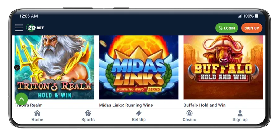 Popular Gambling Apps 20Bet slots