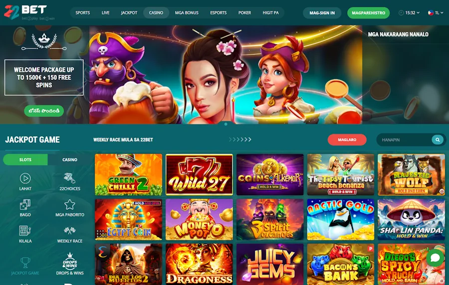 22Bet-Best Progressive Jackpots