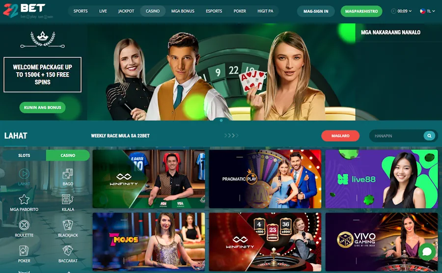 22Bet: Best live dealer experience on macOS