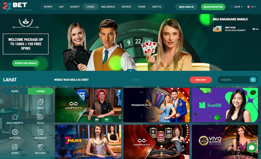 22Bet: Top sports betting and casino combo