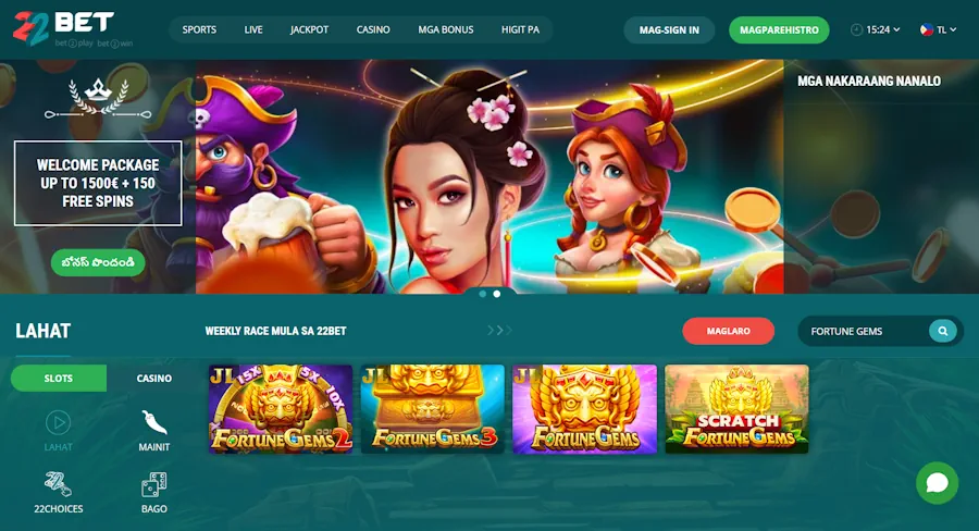 22Bet Casino: Extensive Slot Variety and Seamless Gameplay