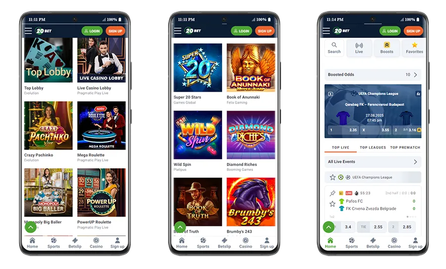 22Bet App – Ideal for poker and live games