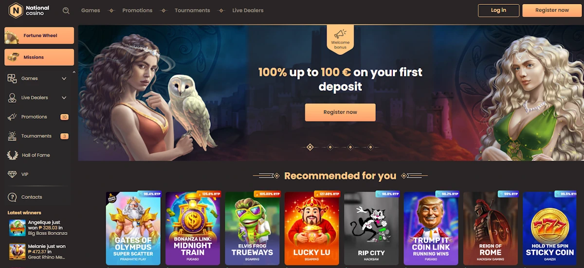 National Casino Screenshot