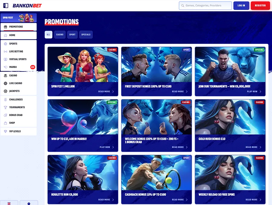 Bankonbet Casino Bonuses and Promotions