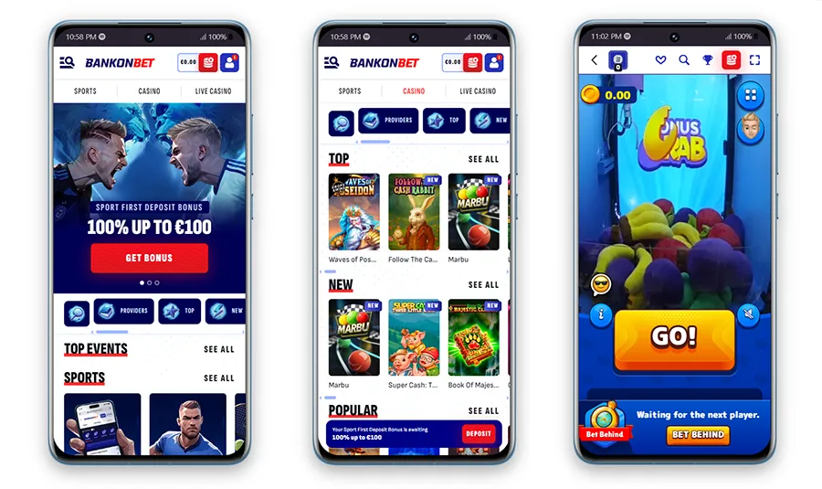 Bankonbet Casino Mobile Gaming Experience