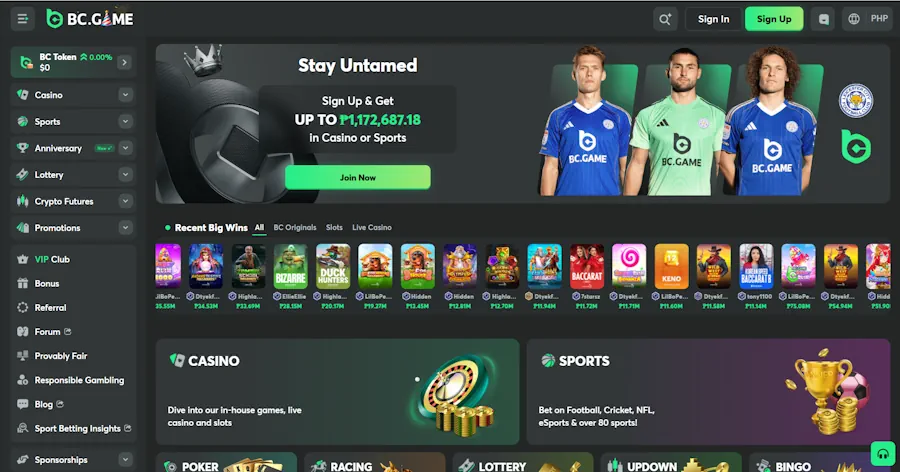 BC.GAME – Best for Crypto Users