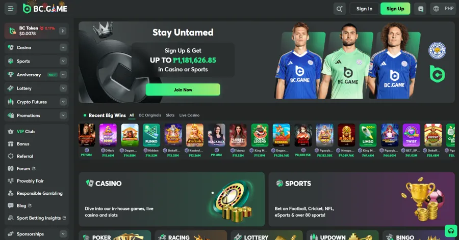 BC Game - Top Trusted Online Casinos in the Philippines