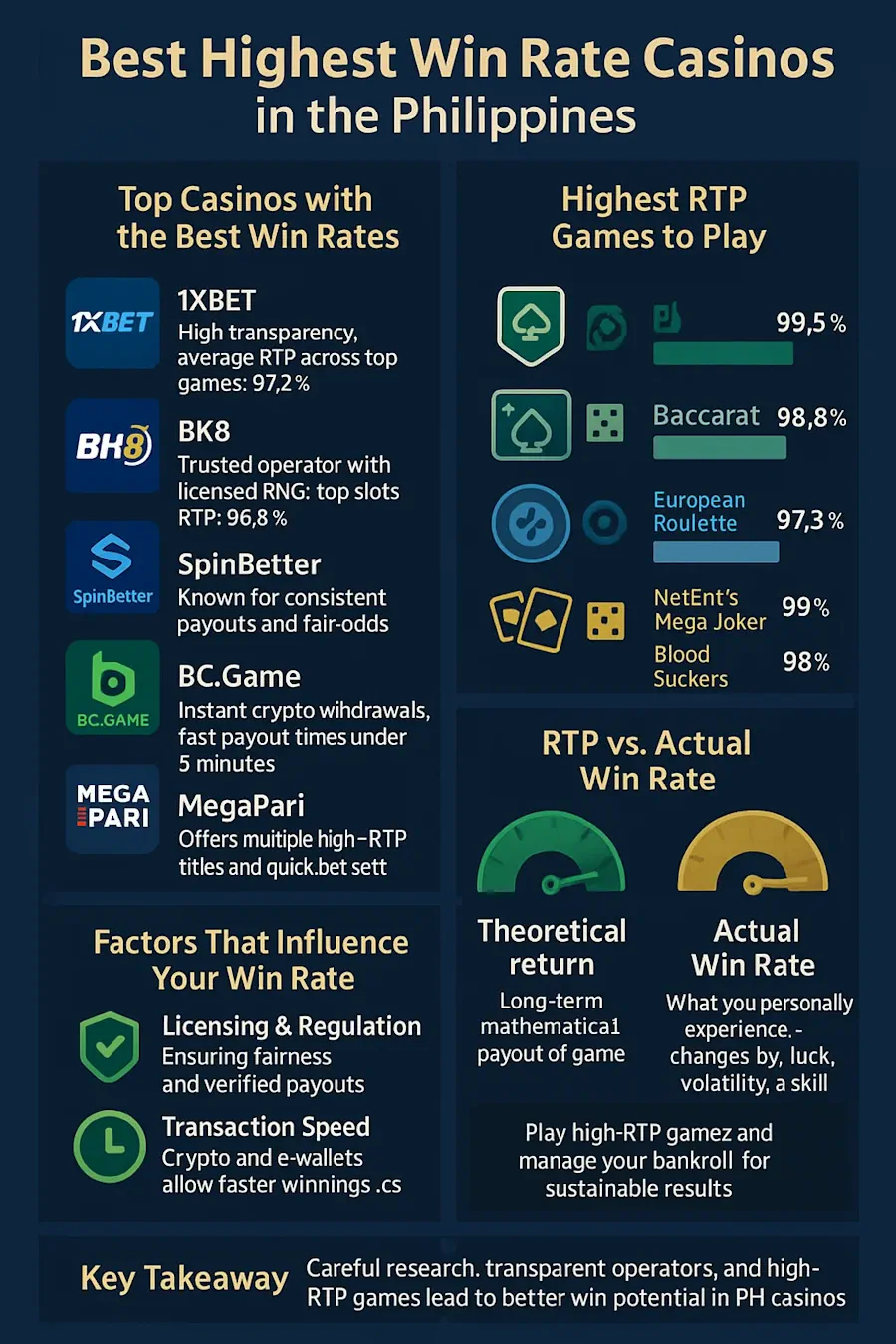 Best Highest Win Rate Casinos in PH