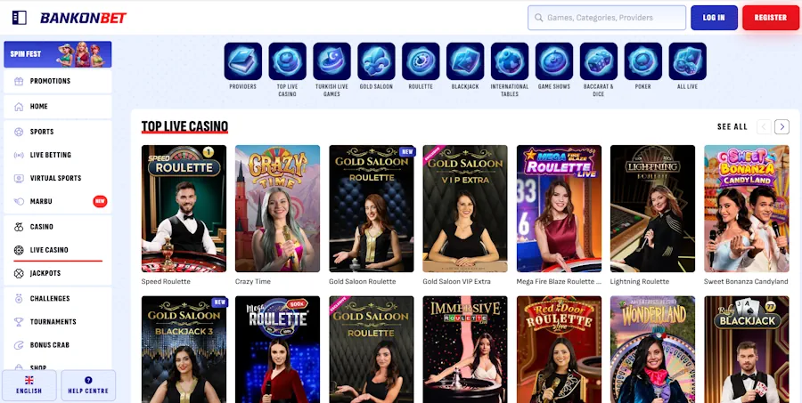 Bankonbet Best Live Online Casino