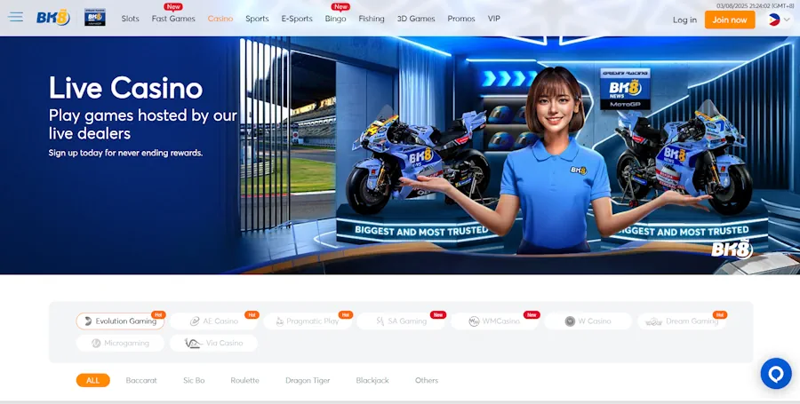 BK8 Best Live Online Casino