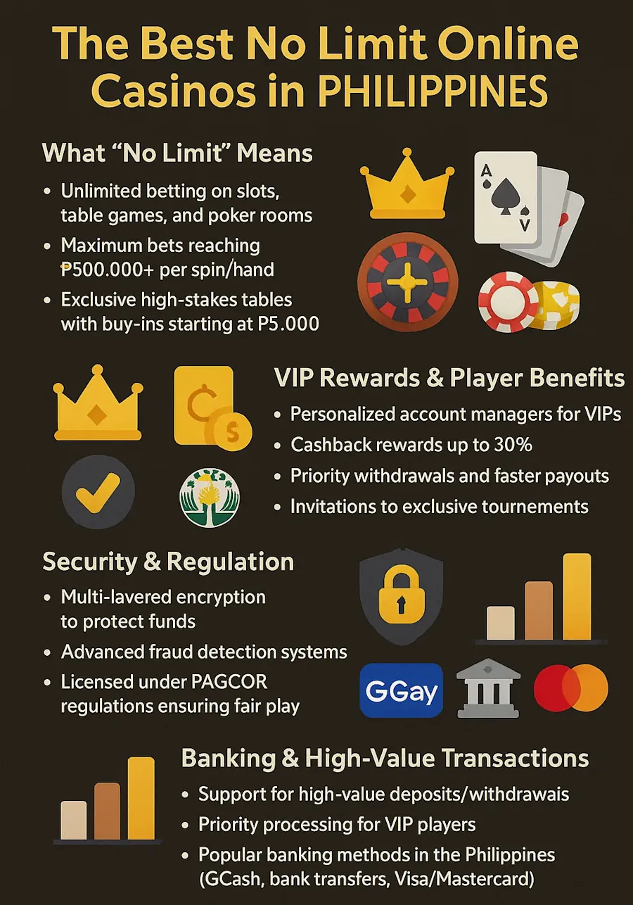 The Best No Limit Online Casinos in Philippines