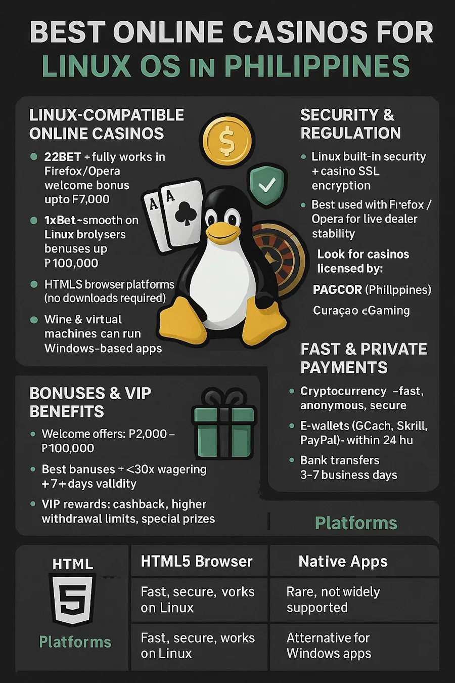 Best Online Casinos for Linux OS in Philippines