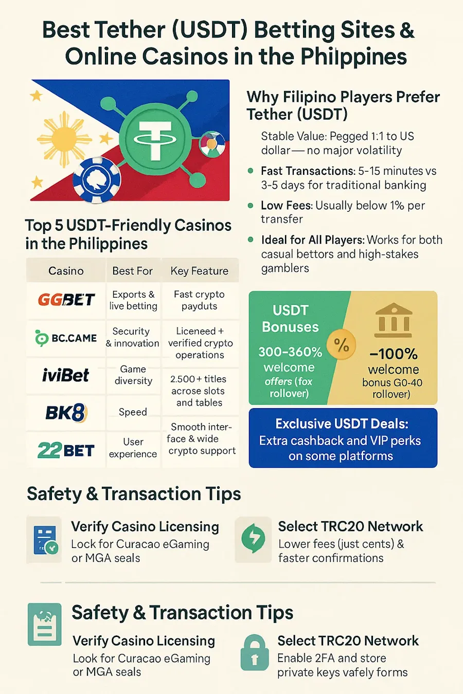 Best Tether (USDT) Betting Sites