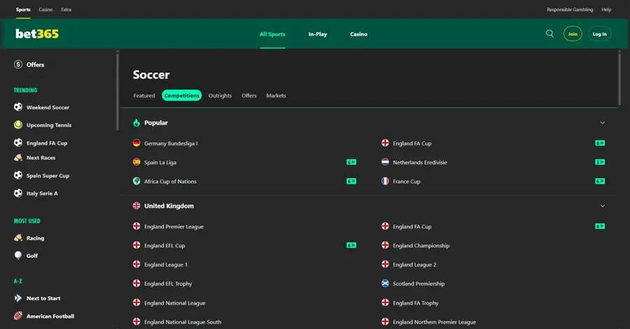 Bet365 - Best Sites for Filipino Punters