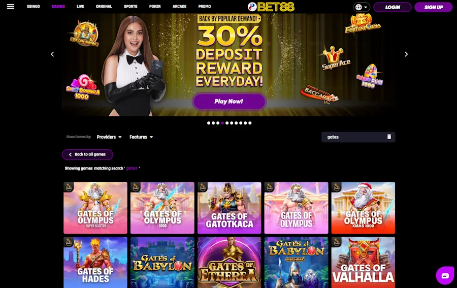 Bet88 - Best Casinos to Play Gates of Olympus