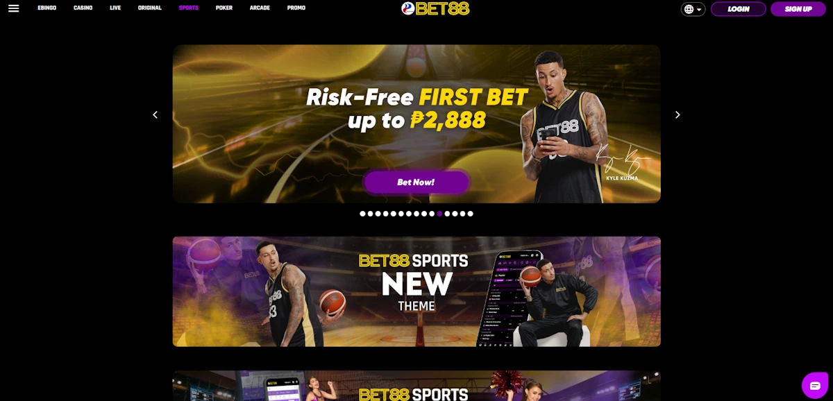 Bet88 betting bonus screenshot