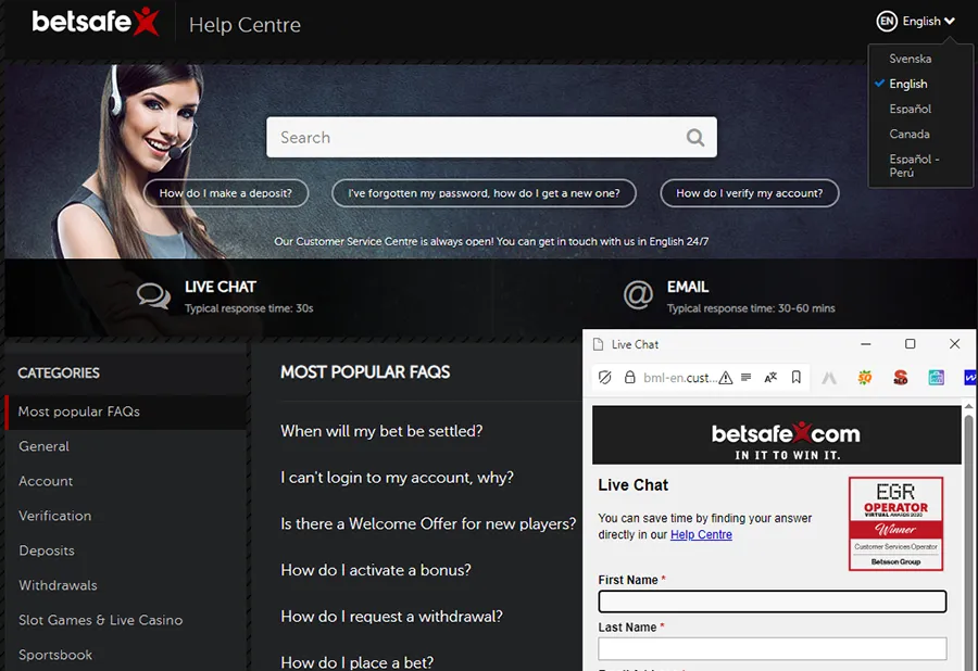 Betsafe Support & Reputation: How Betsafe Stacks Up