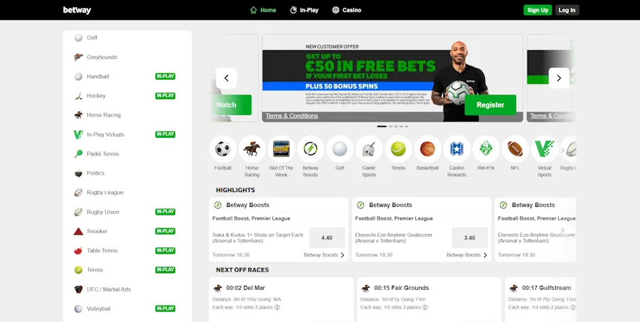 Betway – Best for NBA and live betting
