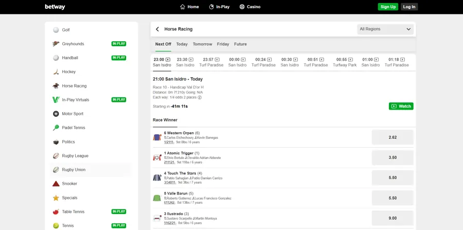 Betway - Top 5 Betting Sites PH for Durban July