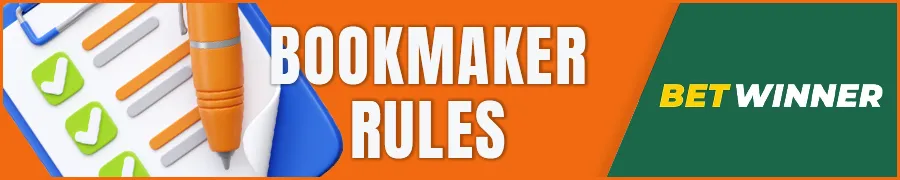 Betwinner bookmaker rules