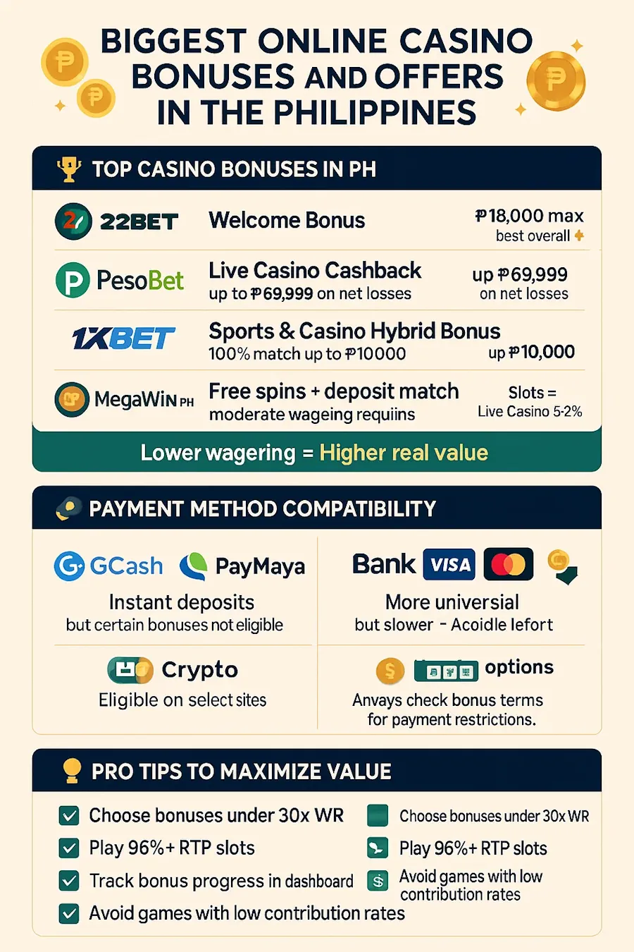 Biggest Online Casino Bonuses and Offers in PH