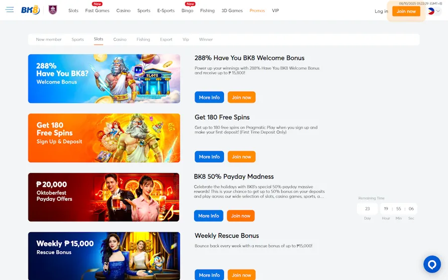 BK8-Top Casino Sites with 200 Free Spins in the Philippines
