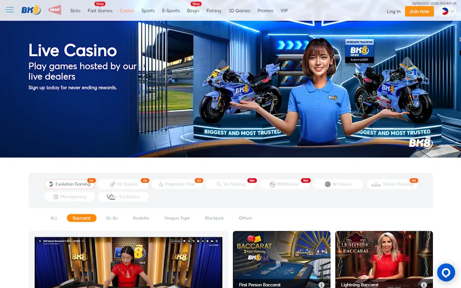Casinos with Live Baccarat in Philippines
