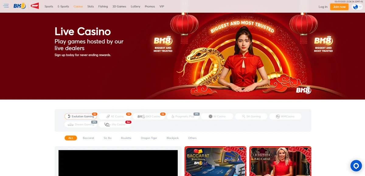 BK8 online casino BK8 online casino screenshot