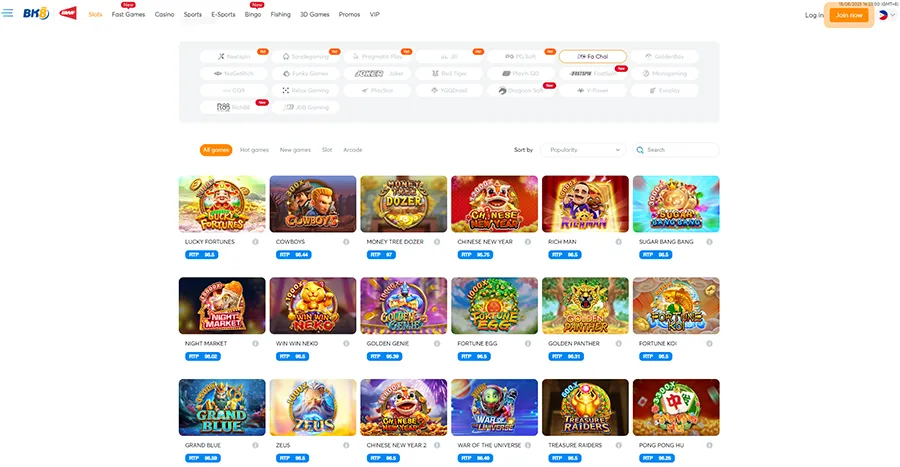 BK8 Online Casino Fa Chai provider slots