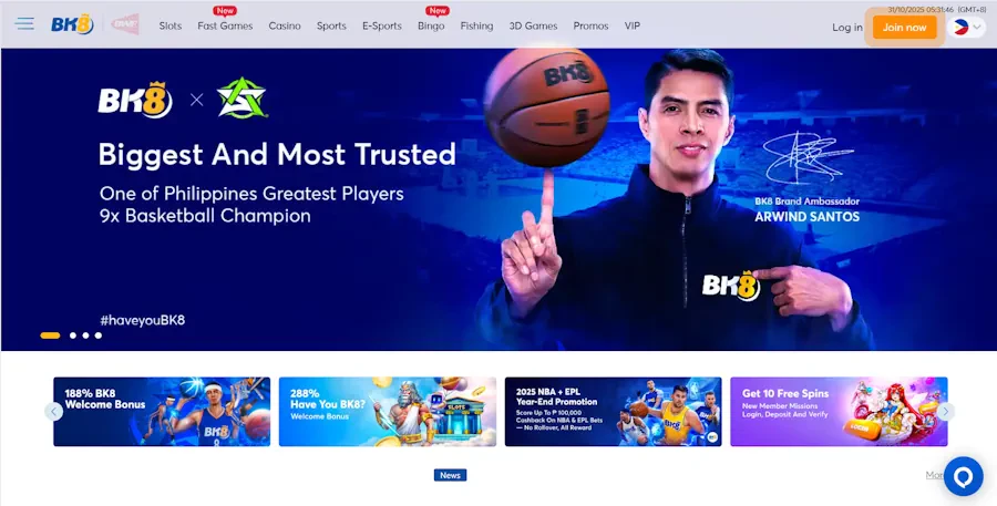 BK8 – Popular betting hub with esports and live betting options
