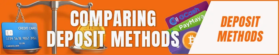 Comparing deposit methods for gambling