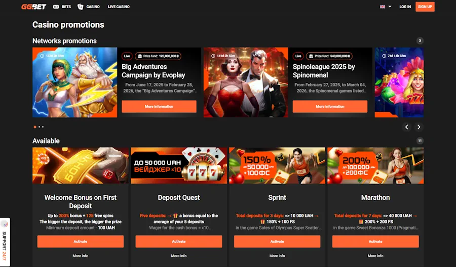 GG.BET – Up to 230,000 PHP