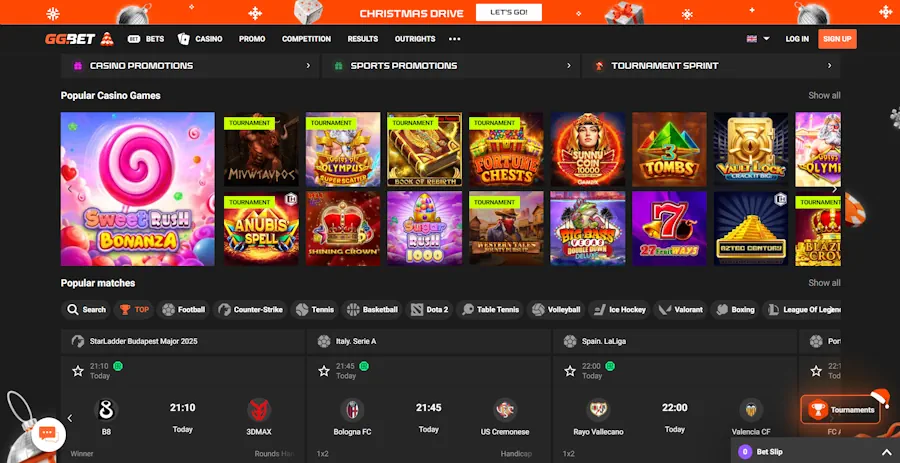 GGBet - Best golf betting sites